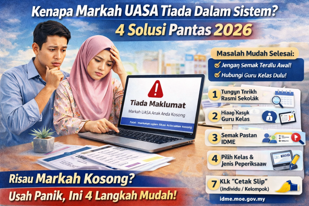 markah uasa tiada