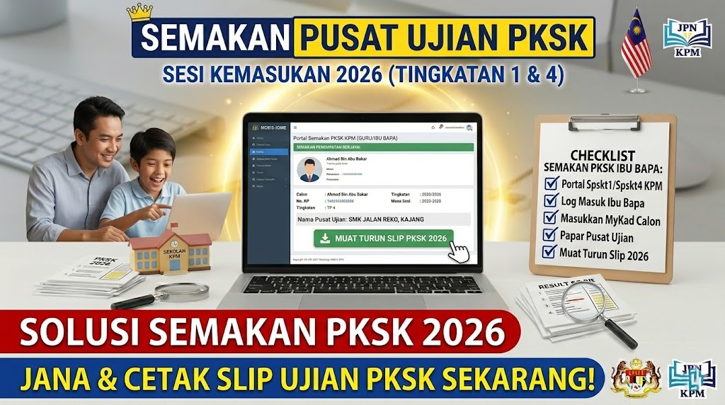 semakan pusat ujian PKSK
