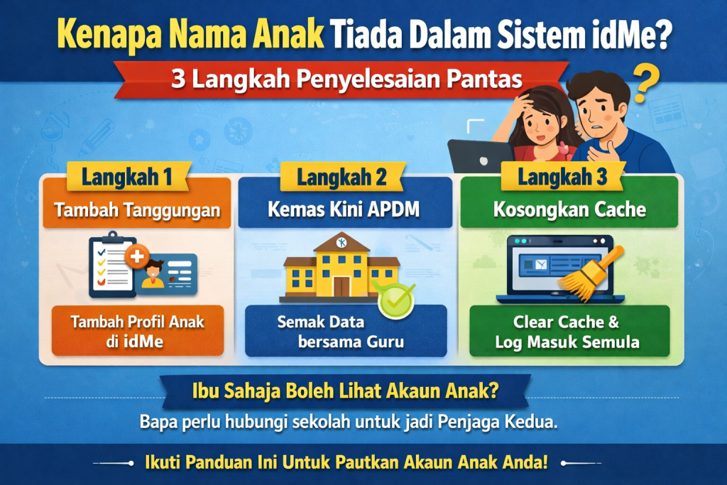Nama Anak Tiada Dalam Sistem idMe